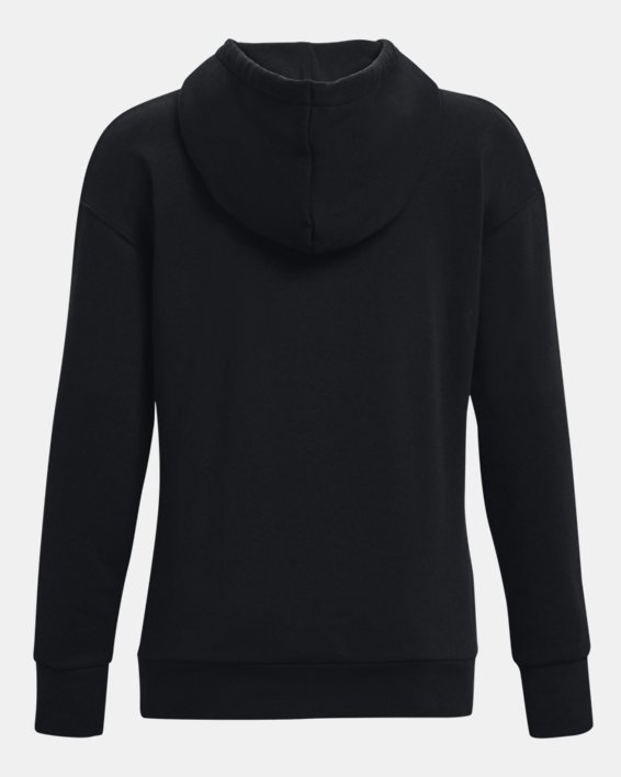 Damen UA Essential Fleece-Hoodie, Black, pdpMainDesktop image number 5